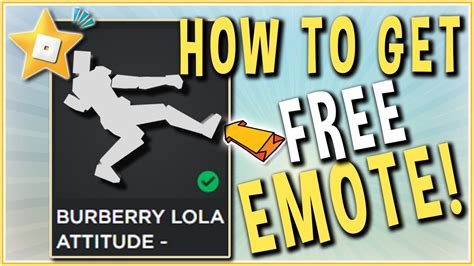 Roblox Burberry lola attitude emote